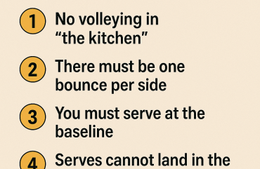 What are the 5 basic rules in Pickleball